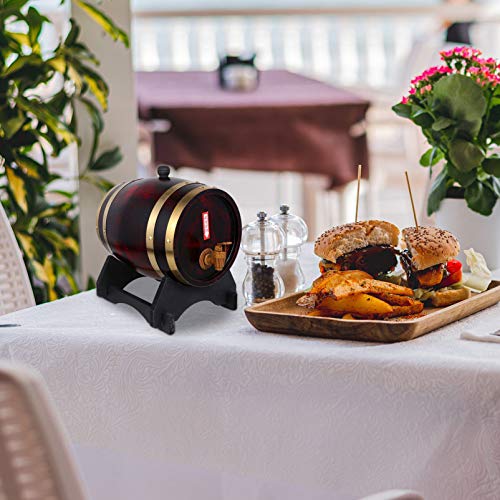 Yardwe 3L Barril de Uísque Dispenser Balde de Vinho Balde de Vinho Não Leakfor Servir E Entreter Tab