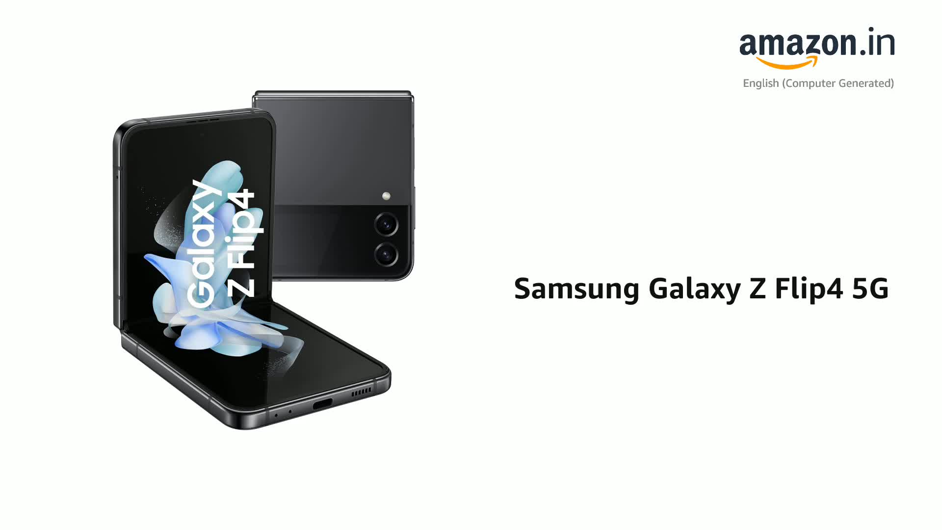 Samsung Galaxy Z Flip4 5G (Graphite, 8GB RAM, 128GB Storage) with