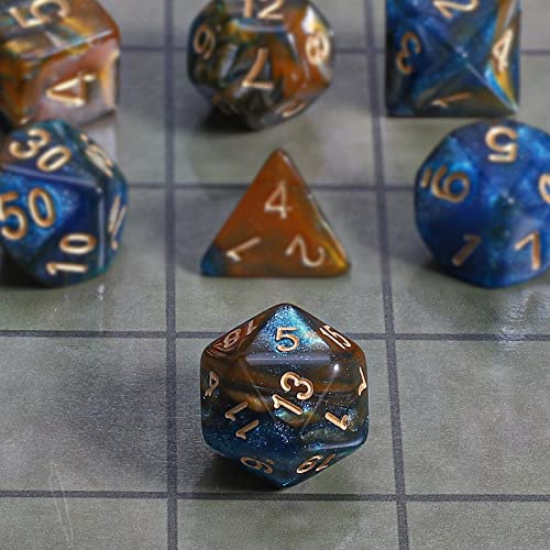 Image of CiaraQ 7pcs Polyhedral Dice Set for Dungeon and Dragons MTG Table Games