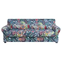 hyha Bankhoes, bloemenpatroon, stretch, bedrukt, 4 stuks