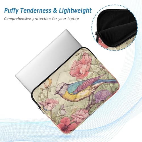 Funda para portátil diseño aves 13-14 pulgadas impermeable miniatura 5