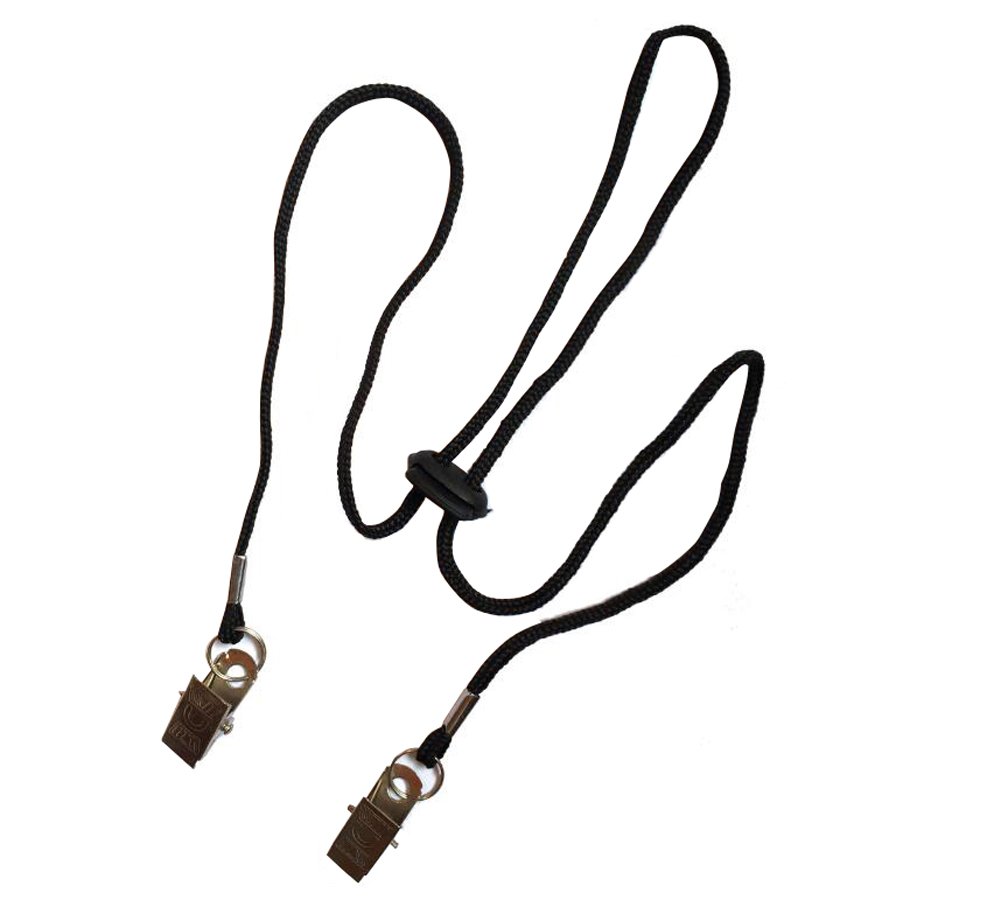 Serviettenhalter-Kette – 4 Verstellbare Clips Mit Halskordel, Schwarz, Für Erwachsene & Kinder, Schützt Kleidung Vor Flecken