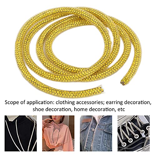 Guarnição de strass, cordão de strass durável bonito decorativo elegante leve portátil para acessóri