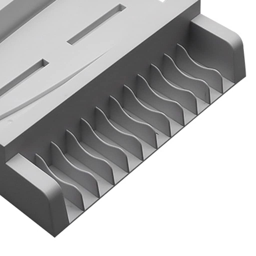 Ventilador de refrigeración Vertical Delgado 3 en 1, estación de Carga y Almacenamiento de 12 Juegos para Cargador Doble para mandos, estación de Carga con Soporte