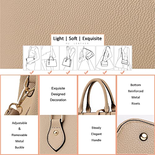 Image of CHICAROUSAL Purses and Handbags for Women Leather Crossbody Bags Women's Tote Shoulder Bag