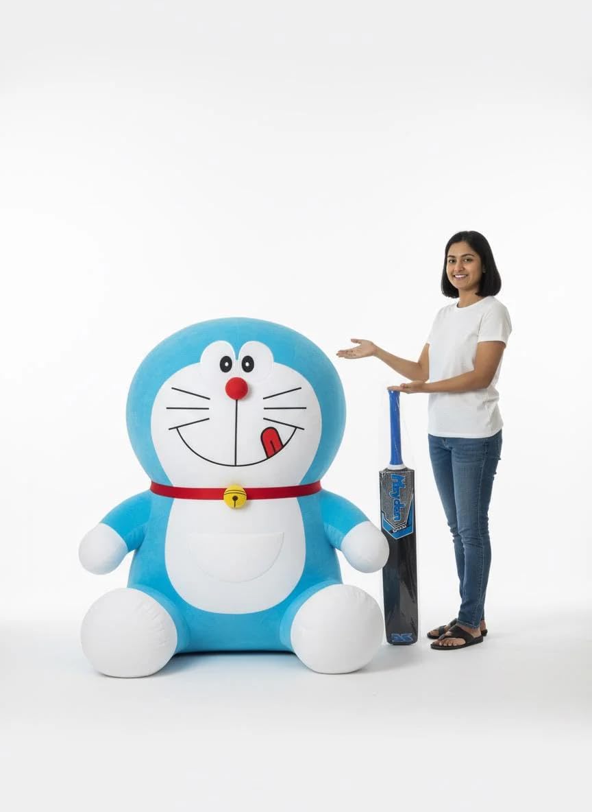 Pampam Toys Doramon Giant Plush Toy, Extra Large Soft Teddy, Blue and White-image-36