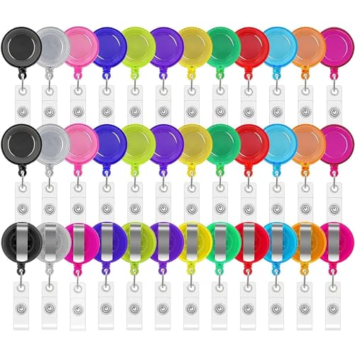 Porte-badge rétractable multicolore pour ne plus jamais perdre votre carte d'accès au bureau