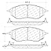 Centric 106.10780 - Posi Quiet Extended Wear Semi-Metallic Front Disc Brake Pads