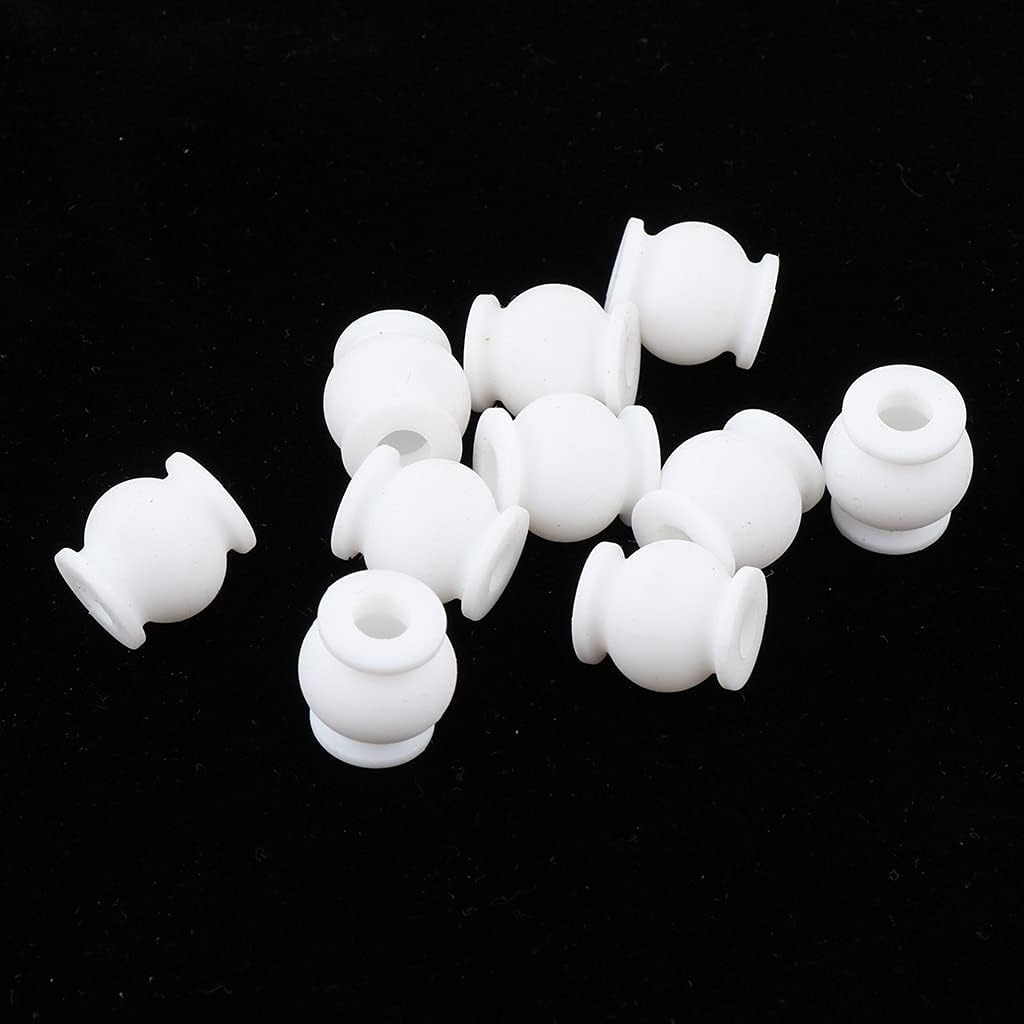 Replacement Part For 10pcs RC Controller Anti-Vibration Damping Absorber Rubber Balls - (Color: White)