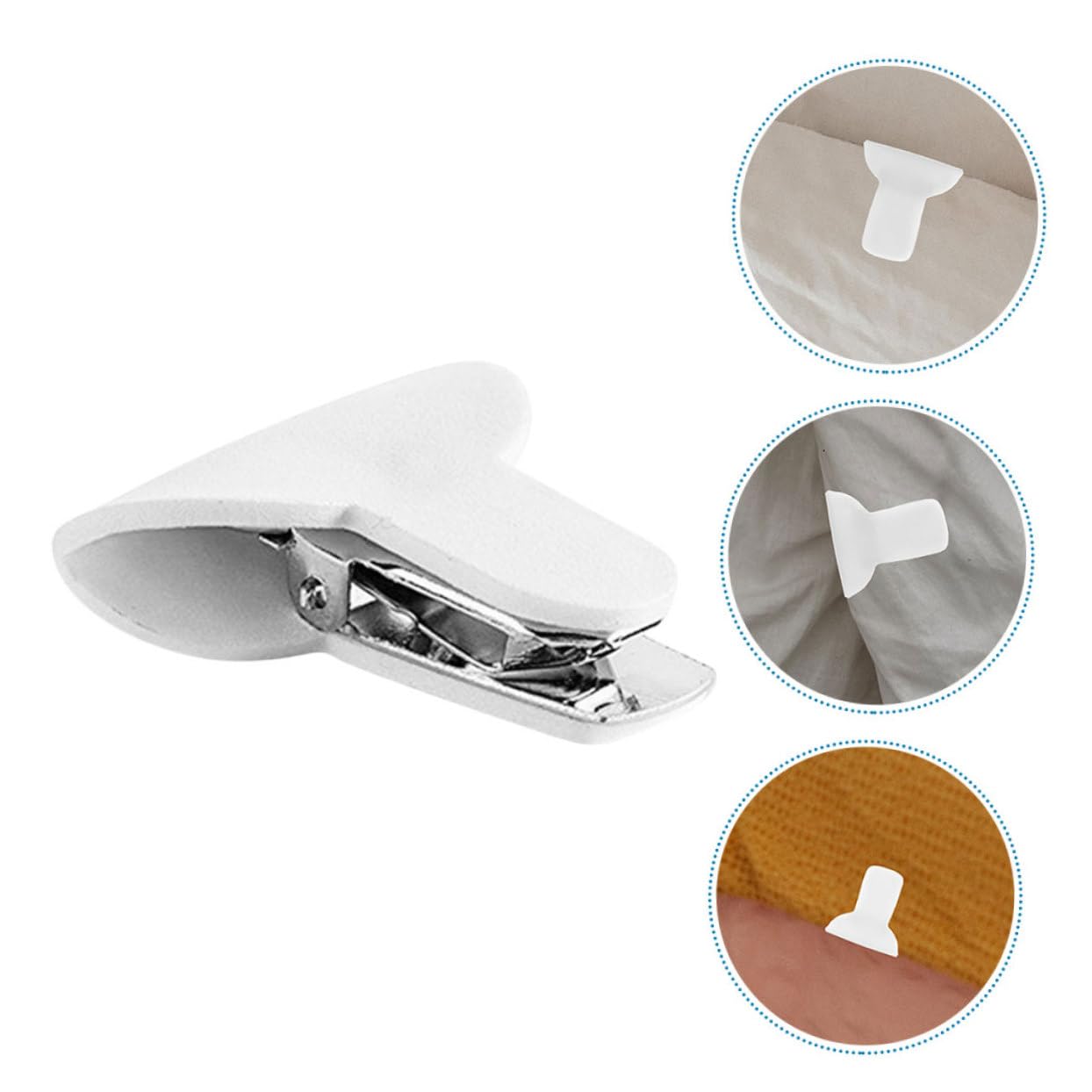 Bettdeckenklammern, Quilt-Fixierungsknopf, 12 Stück, Clip, fixierter, Bettdeckenhalter-Clips, Quilt-Feste Klemmen, gepolsterte Quilt-Clips