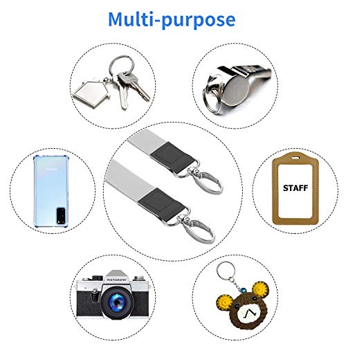 Image of OUTXE Phone Lanyard - 4x Pads, 1x Adjustable Neck Strap, 1x Wrist Strap, Nylon Phone Lanyard Compatible with All Smartphone