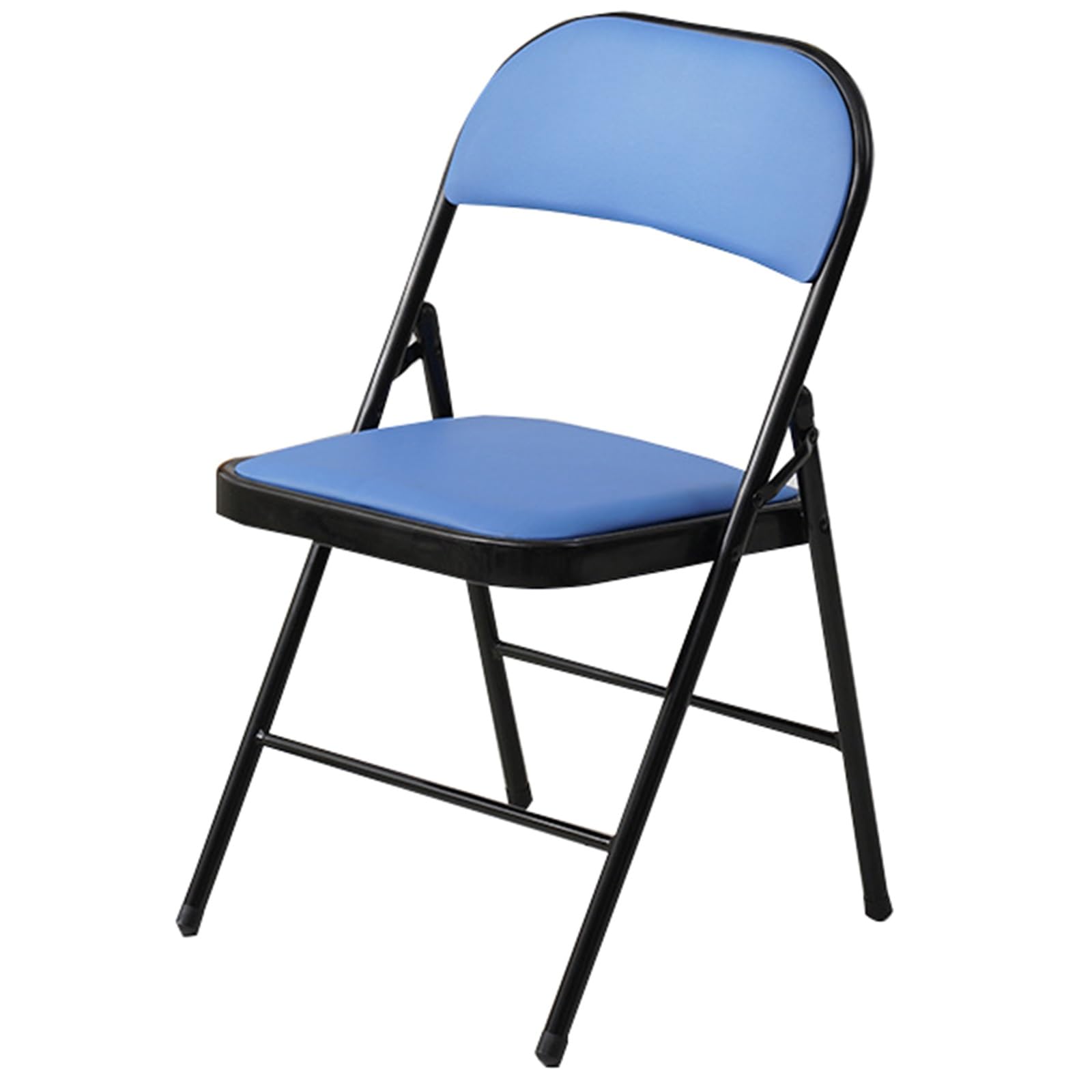 Chaise pliable portable légère bleue et tabouret compact assise confortable maison extérieur