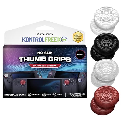 KontrolFreek Handheld Portable Gaming Console Thumb Grips | Universal Edition | for Steam Deck, Switch 2, ROG Ally and Logitech G-Cloud | 8-Pack