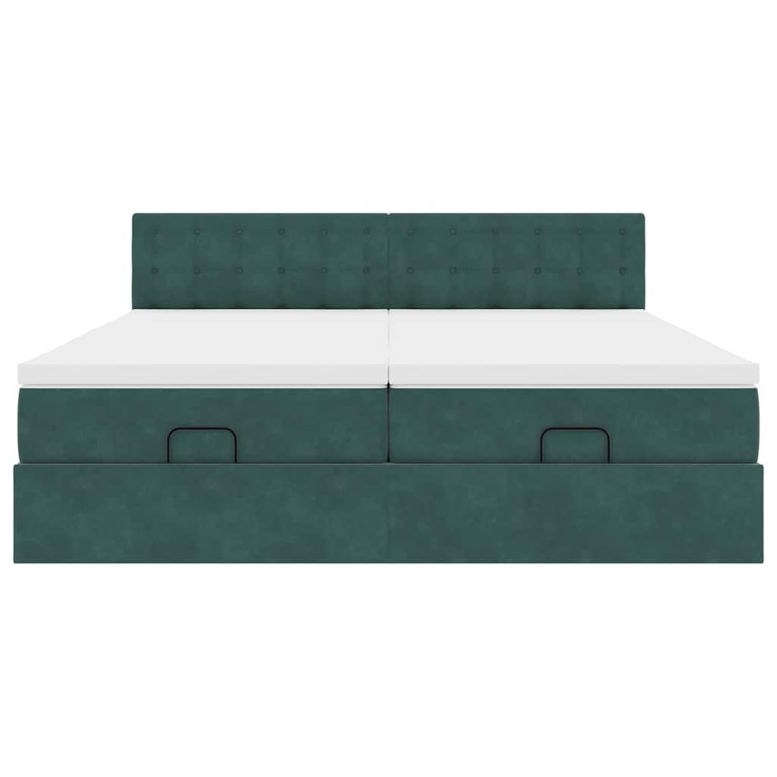 Gecheer Cama Otomana con Almacenamiento y Colchón de Resortes Encajados, Tela de Terciopelo, Luces LED, para Dormitorio y Descanso