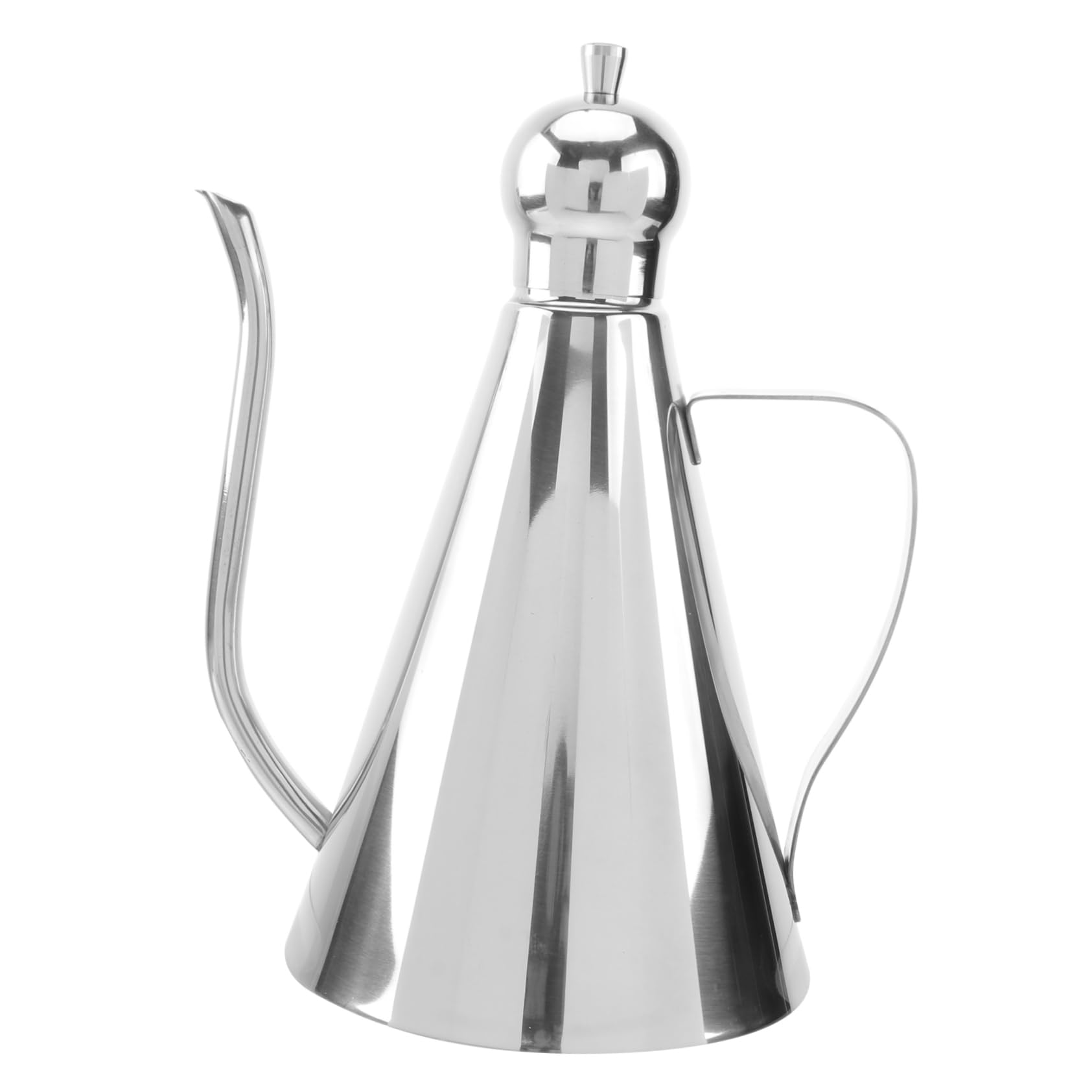 Cabilock Stainless Steel Leakproof Oil Dispenser Spout Sauce Container for Oil Vinegar and Liquid Condiments Kitchen Gadget for Home and Restaurant