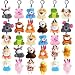 Jnnzzggu 30 PCS Mini Plush Toys,Cute Stuffed Animals Plush Keychain Set,Animals Toys for…