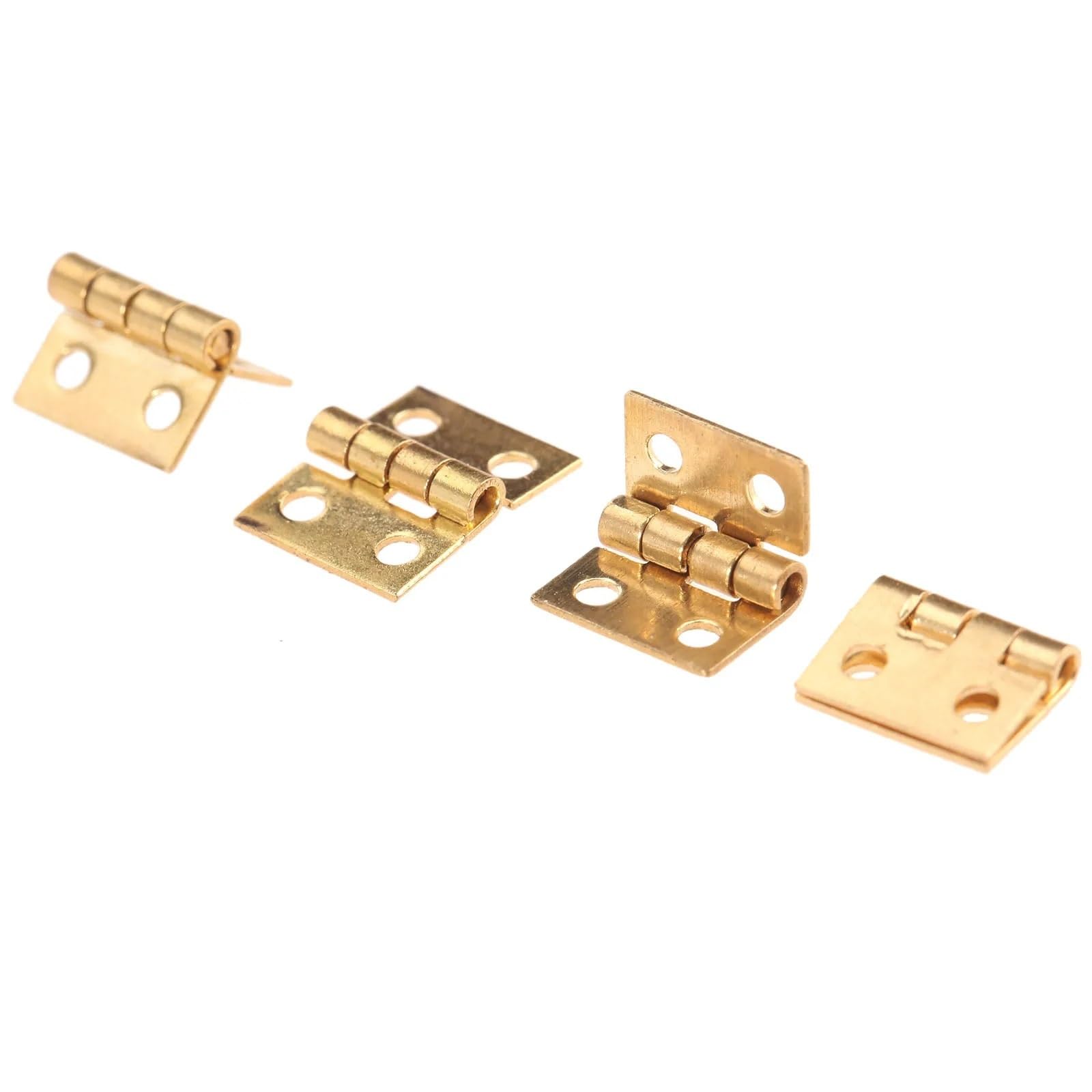 Charnières en laiton 8x10 mm avec clous et boîte pour boîte à bijoux