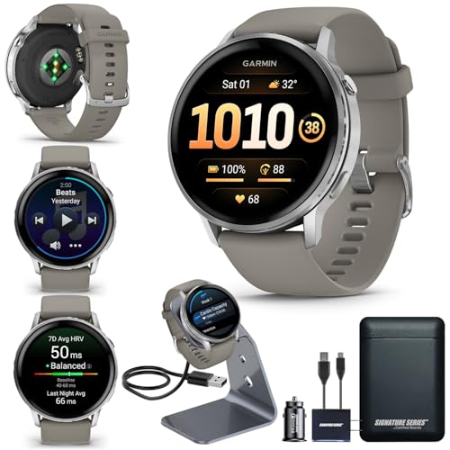 Garmin Venu 4, 45mm, Advanced Health & Fitness GPS Smartwatch, Br...