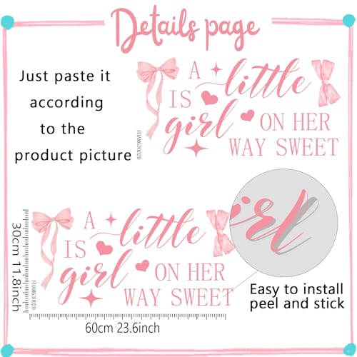 Decoración de Pared para Bebé Niña miniatura 2