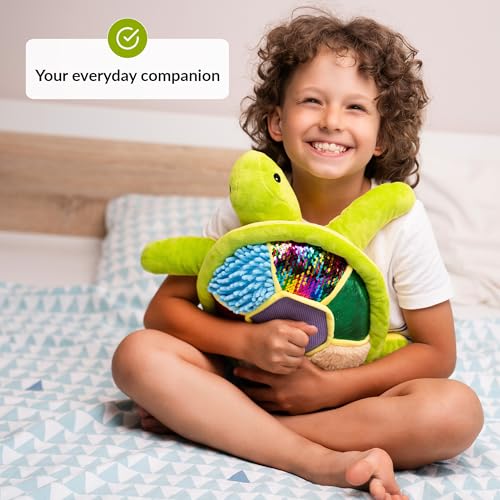 Image of ODOXIA Sensory Turtle Stuffed Animal | Sensory Plush Toy | Fidget Stuffed Animal for Kids | Great for Sensory Needs | Sensory Stuffed Animals for Children | Sensory Pillow Plush