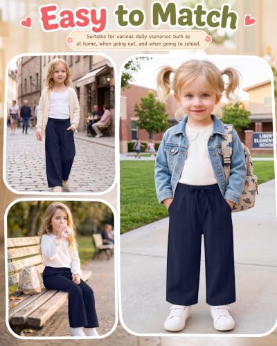 Image of Toddler Girls Wide Leg Pants for Kids 18M-5T
