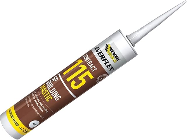 Everbuild Everflex 115 Contract GP (General Purpose) Building Mastic, Grey, 285 ml
