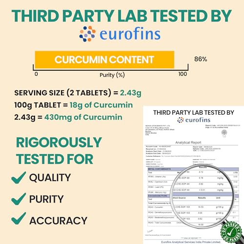 Image of Carbamide Forte Curcumin Tablets with Piperine and 95% Curcuminoids | Anti inflammatory Supplement for Adults | With Curcuma Longa, Turmeric & Ginger Root extract | 60 Veg Tablets