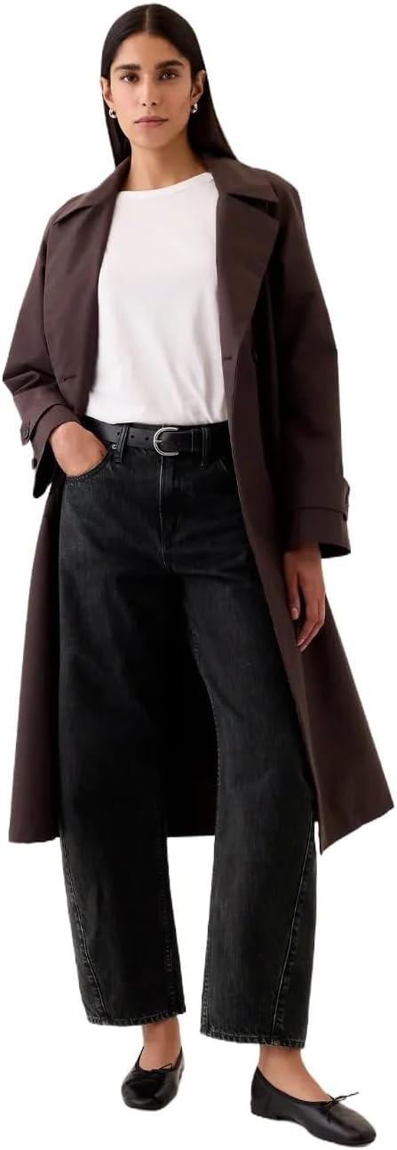 GAP Women's High Rise Barrel Denim Jean