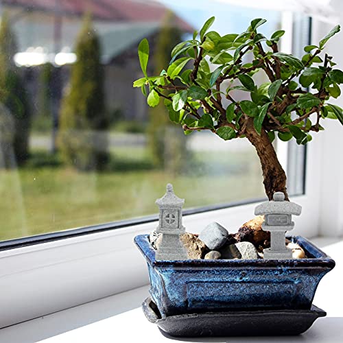 Toyvian Miniatur Pagode Japanischer Stil - Zen Garten Deko Fr Aquarium,  Bonsai & Schreibtisch