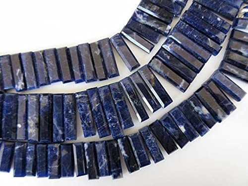 Sodalite briolette facettée pour éliminer les perçages difficiles en création de bijoux