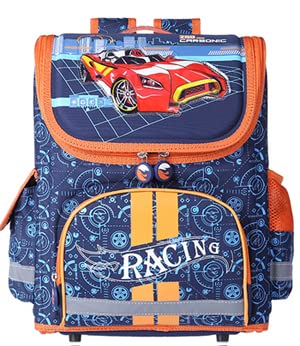 fashionAE - wenjie Brothers Kids butterfly Schoolbag Backpack EVА Folded Children School Bags For Boys and girls Mochila Infantil (04 red car from KSA)