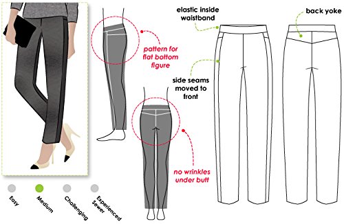 Patron de couture pantalon large Style Arc Flo Pant tailles 18 à 30 modèle femme