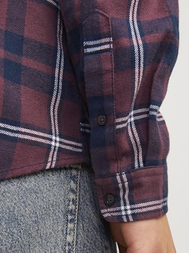 Image of Jack & Jones Men Cotton Blend Solid Regular Fit Shirt