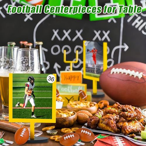 image for HSDOKM Football Goal Post Table Decoration with Bases, Football Center