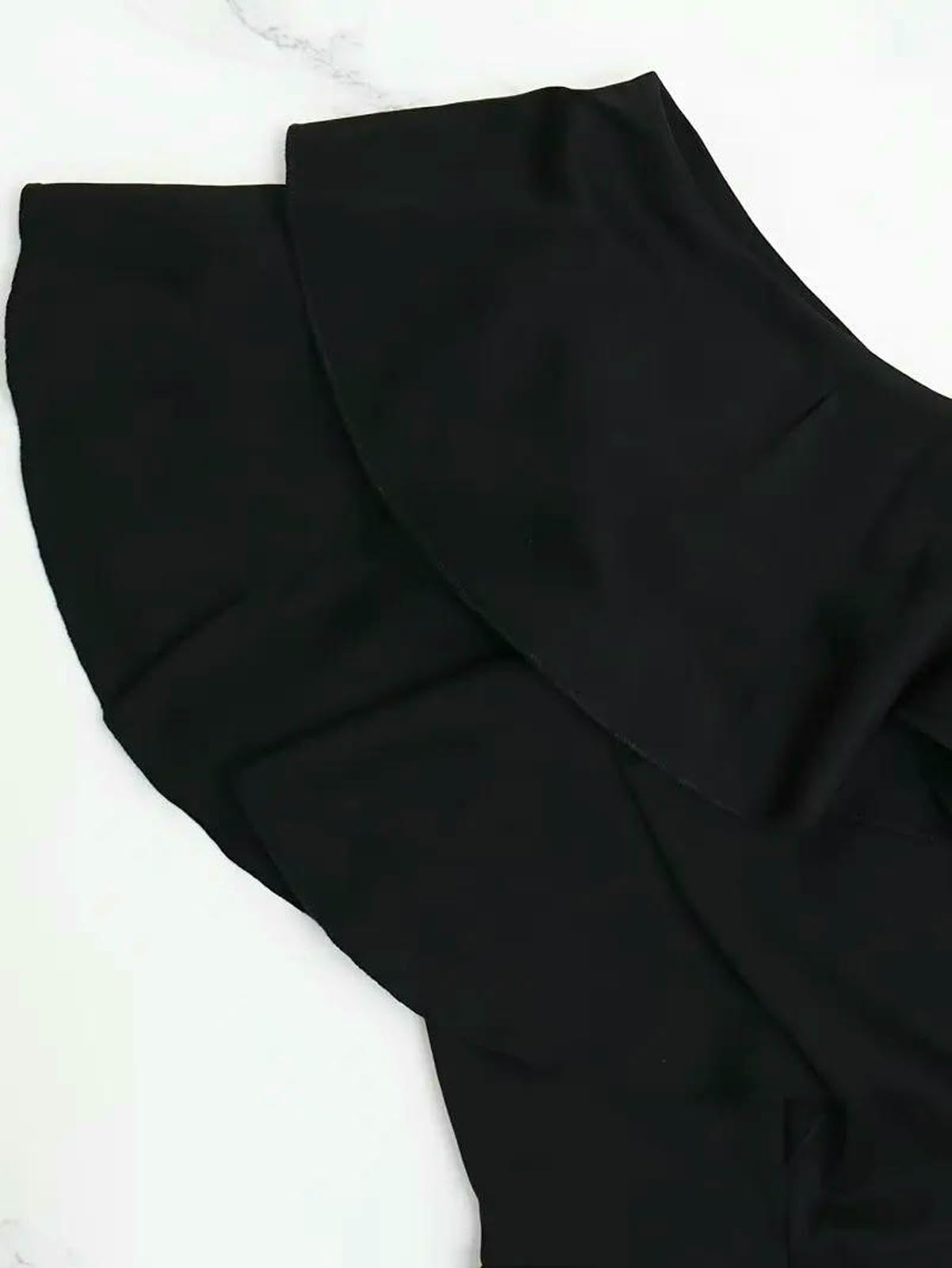Mono De Verano Pantalones De Mujer De Pierna Ancha con Volantes En Los Hombros Y Cintura Que Estilizan La Figura.
