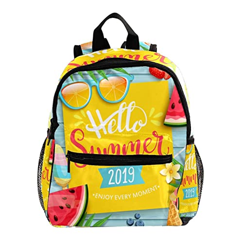Sac à dos enfants pour sorties et pique-nique imprimé crème glacée et pastèque