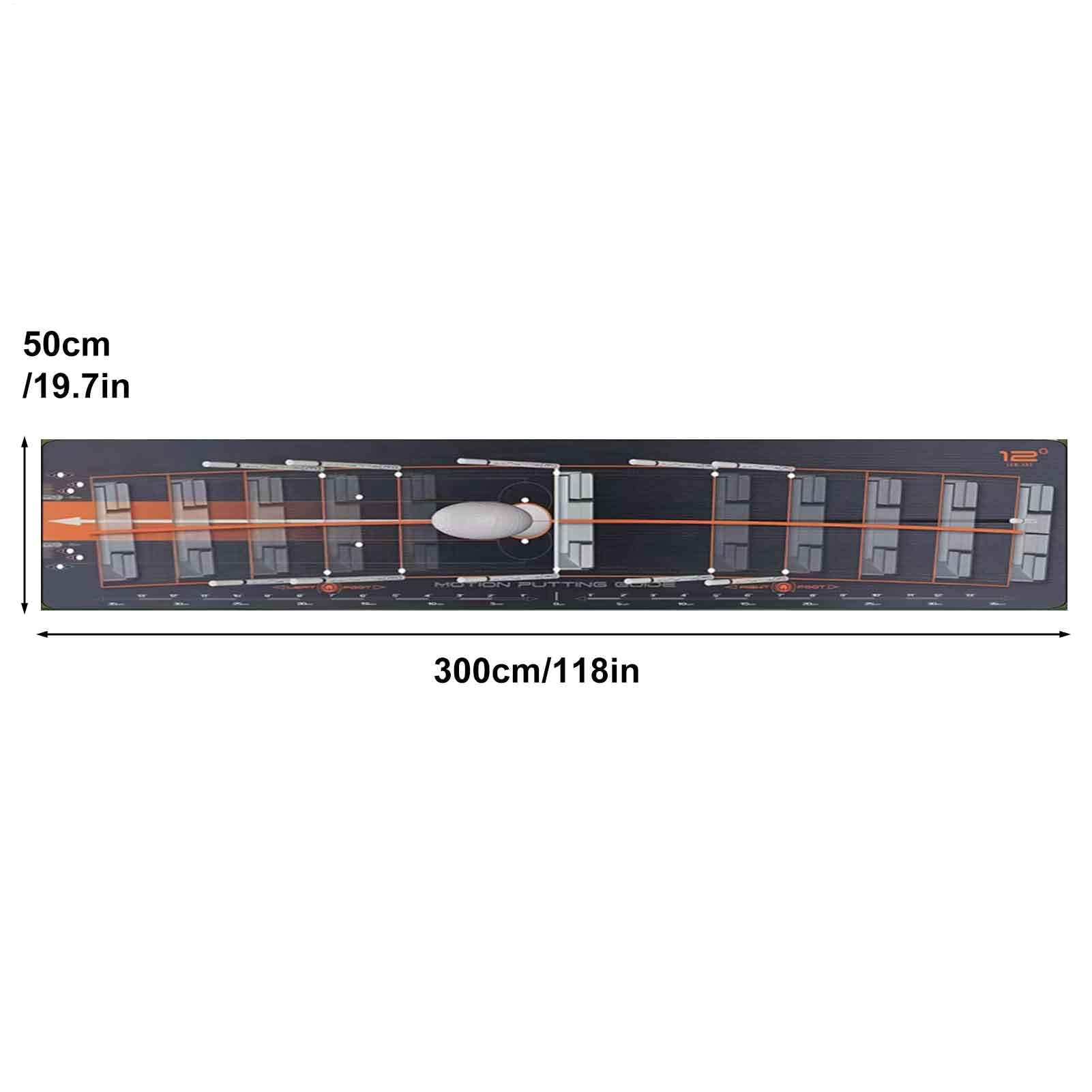 Golf Putting Mat, cubierta de práctica interior, portátil Training Aid, no resbaladizo durable, compacto diseño rollable para backyard, adultos, papá, mujer, día y más