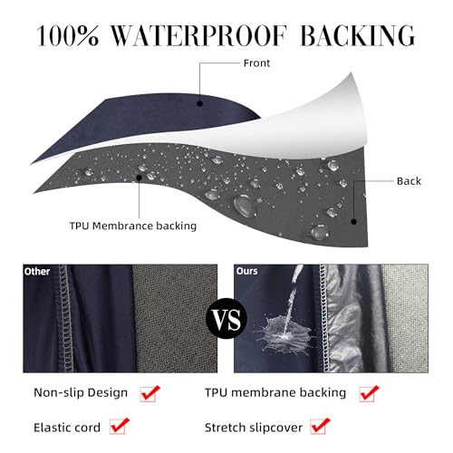 Sukaikeqa SK-SOFA-C-OUT 8Pcs Stretch Outdoor Cushion Cover Waterproof Patio Cushion Cover Cushion Cover Outdoor Furniture Patio Cushion Cover Replacement Outdoor Cushion Slipcovers Outdoor Furniture Cushion Cover  thumb #2