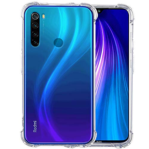 Image of TheGiftKart Crystal Clear Back Cover Case for Xiaomi Redmi Note 8 | Shockproof Soft TPU Case | Cushioned Edges for Ultimate Protection Back Cover Case (TPU, Transparent)