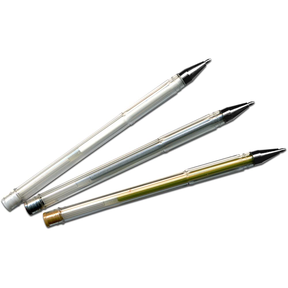 Metallic Gel-Stifte Set – 3er Pack In Silber, Gold & Deckweiß Für Kreative Verzierungen
