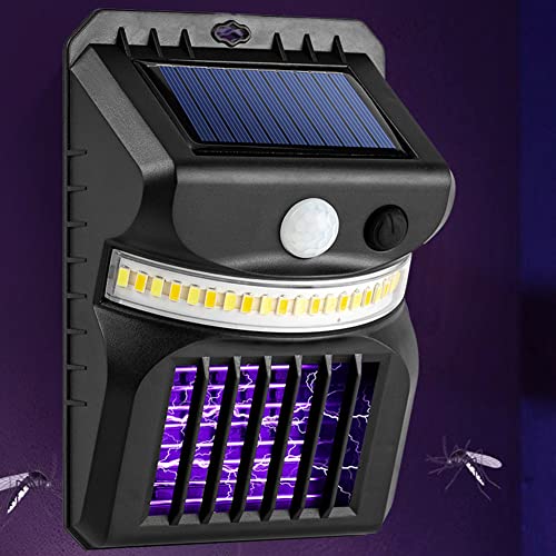 Moniss modos de luz externa movida a energia solar lâmpada assassina repelente de mosquitos elétrica