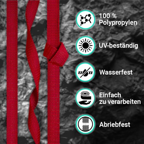 Image of TECEUM 3 /4 inch & 5 /8 inch & 1 inch & 1.5 inch & 2 inch Webbing - 10 25 50 Yards - 40+ Colors - Heavy Duty 1 Inch 1.5 Inch 2 Inch Backpack Straps - Webbing for Outdoors Indoors Crafting DIY