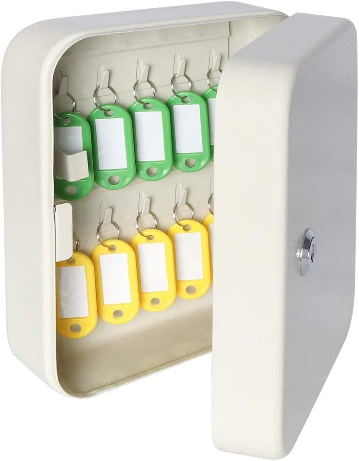 Key Safe Box | Metal Key Safe Lock Box Outdoor Storage Box with Key Security Lock | Cabinet Key Organizer Lock Box | Key Holder Security Box for Office, Hotel, Home (Multicolor)-image-38