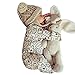 Produktbild Bekleidung Longra Kleinkind Baby Kinder Flasche Print Kleinkind Strampler Overall Bodysuit Kleidung Outfit(0-24 Monate) (70CM 6Monate, Beige)