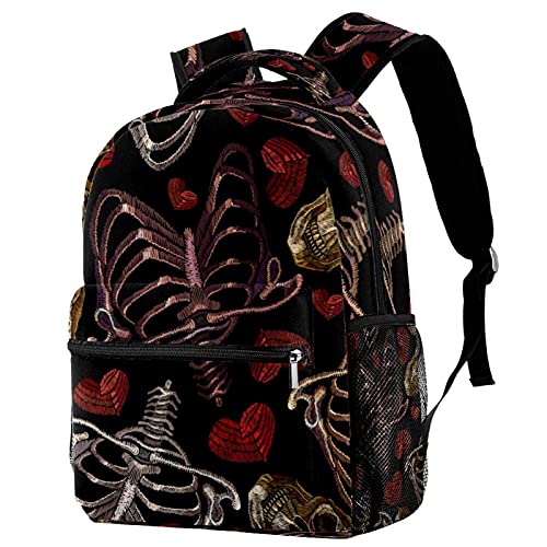 Sac à dos ordinateur 14 pouces multicolore imprimé Halloween confortable