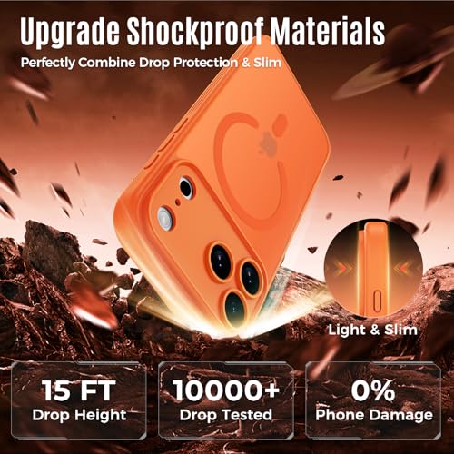 Image of Symcele Designed for iPhone 17 Pro Max Case,Cosmic Orange