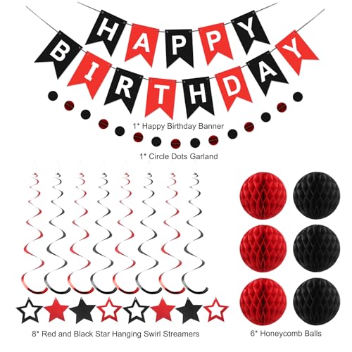 Image of meowtastic Birthday Decorations Happy Birthday Banner with Honeycomb Balls