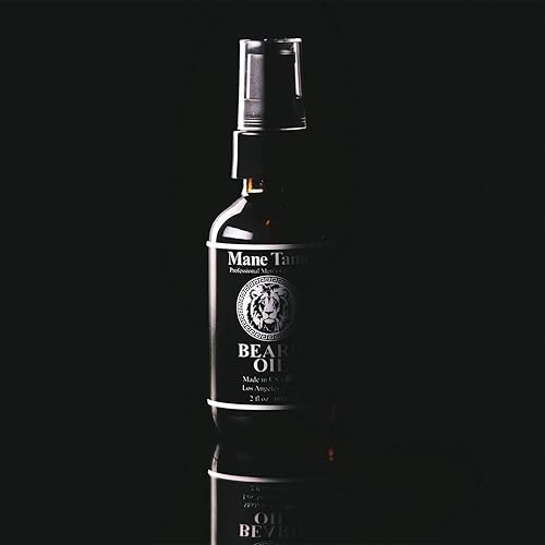 Miniatura 3 de MANE TAME - Aceite para barba, fabricado con aceite de cáñamo orgánico certificado, bomba sin complicaciones, botella de 2 onzas, suaviza tu barba y