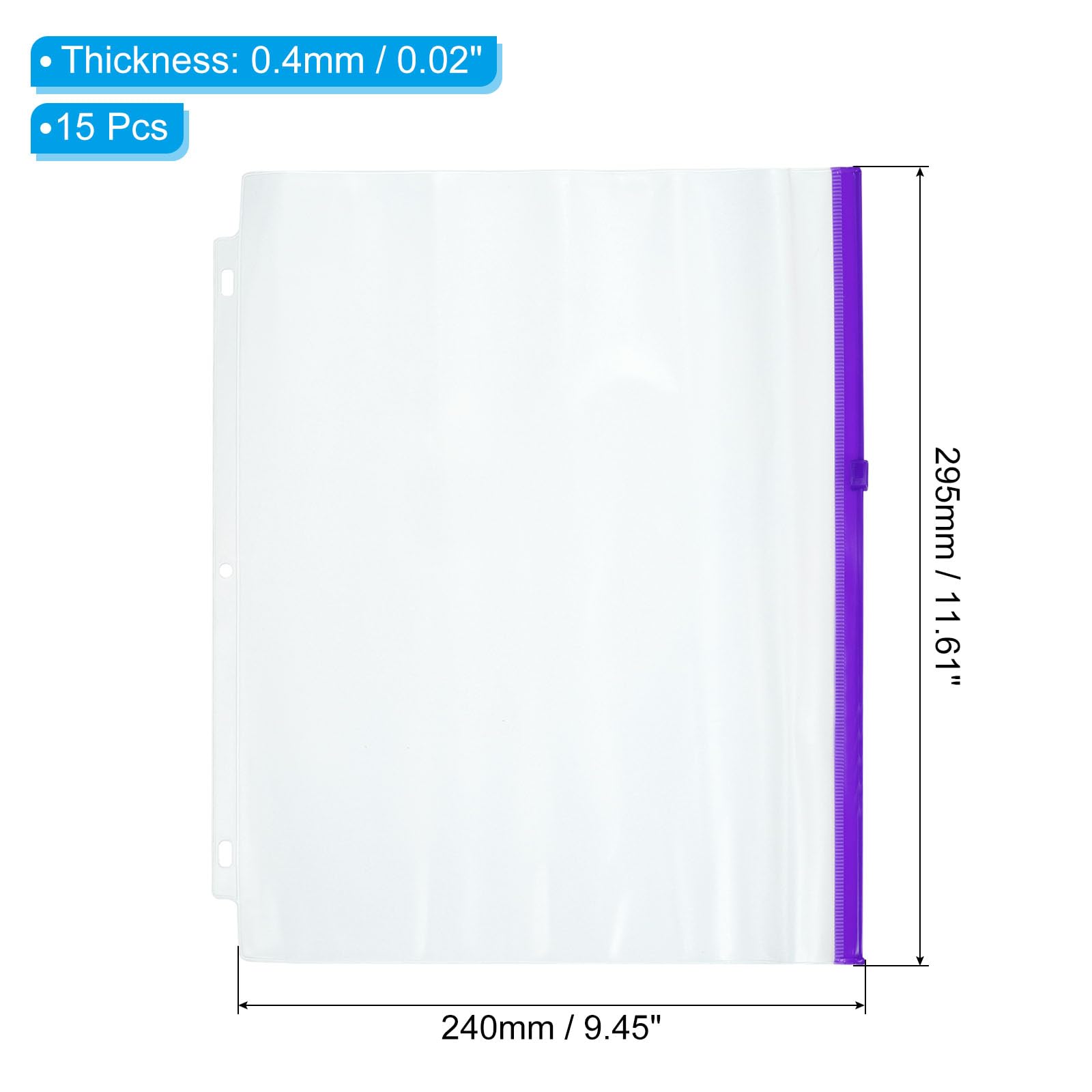 PATIKIL A4 Binder Pocket - Image 2