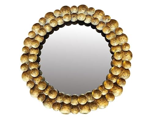 EMDE Cadres, Miroirs et Atelier sur-mesure Miroir Rond Design métal doré 80cm